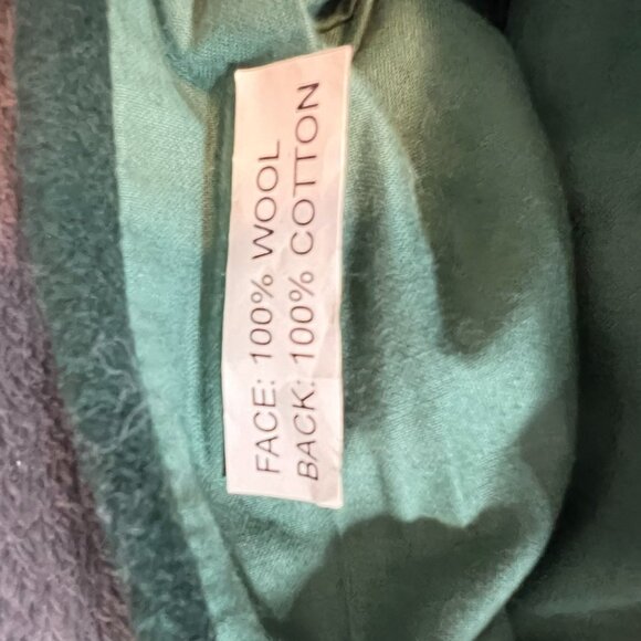 Hand-Hooked Latchhook Giant Wool 36" Santa Christmas Stocking Felted Wood - Picture 6 of 6